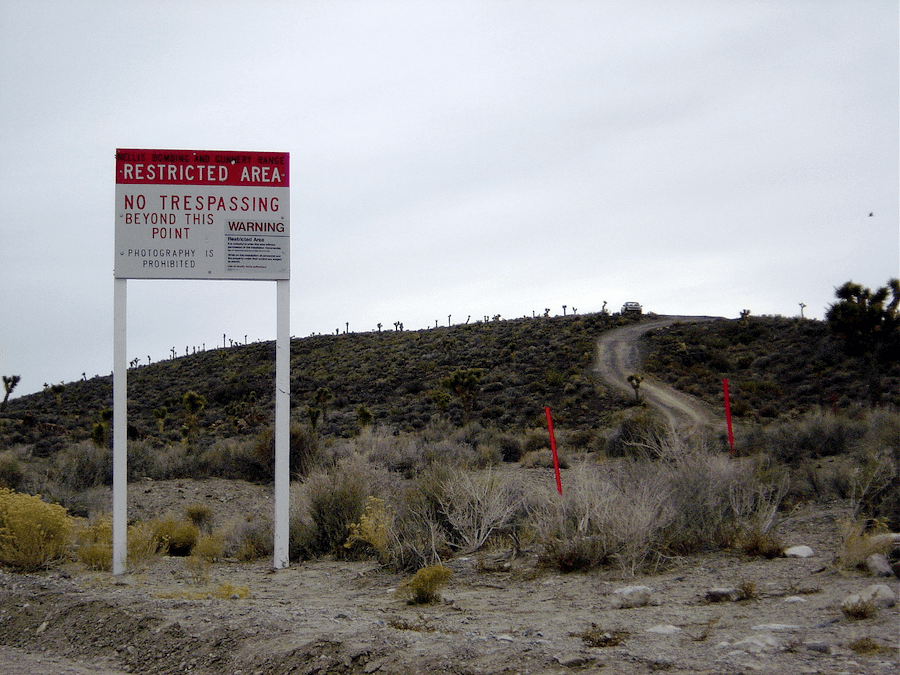 Area 51 Warning Sign