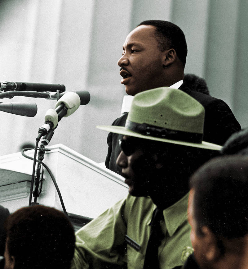 Martin Luther King Jr Giving I Have A Dream Speech