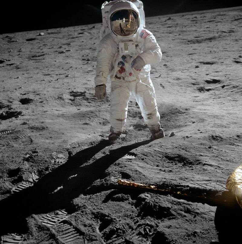 Buzz Aldrin On The Moon