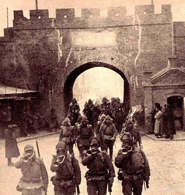 Japanese Troops Invading Manchuria