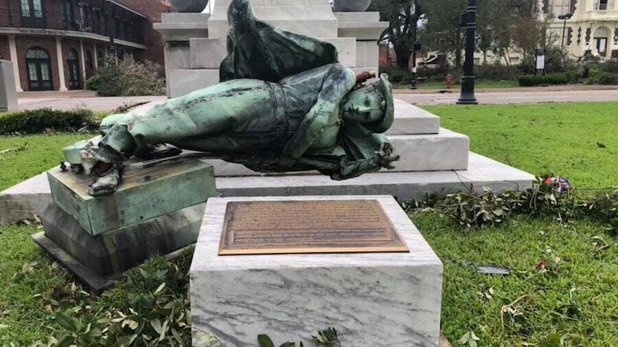 Souths Defenders Statue Toppled