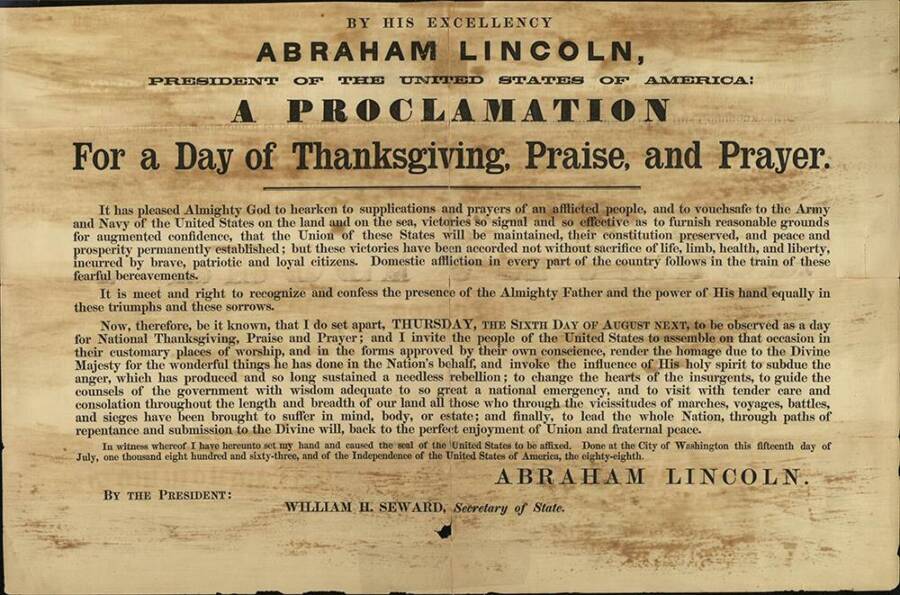 Abraham Lincoln&rsquo;s Thanksgiving Proclamation