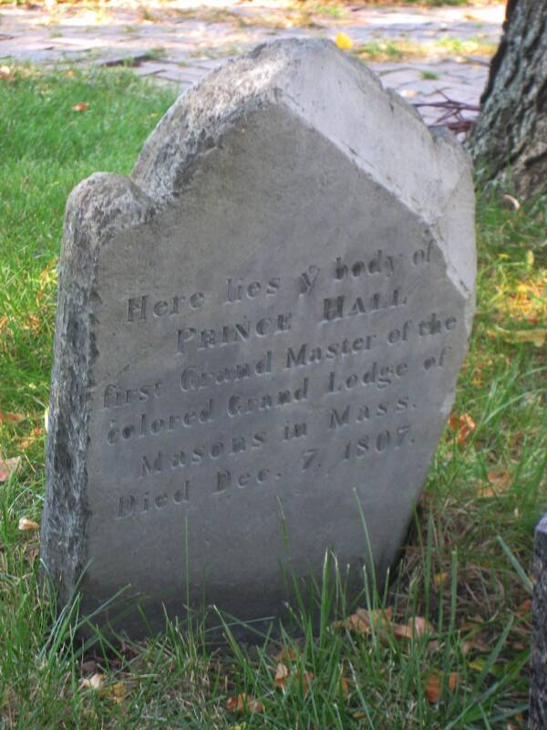 Prince Hall Tombstone