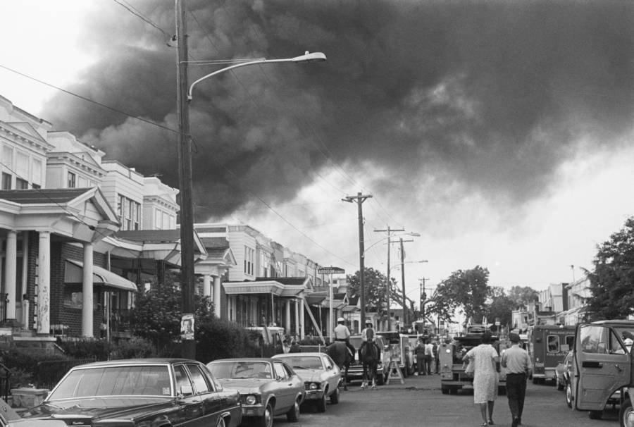 Smoke Rising From Move Bombing