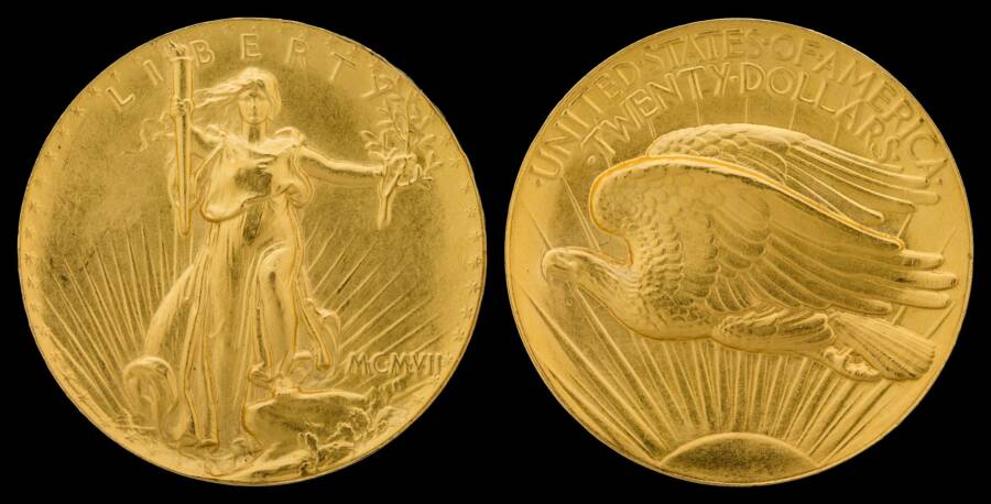 Double Eagle Coin Both Sides