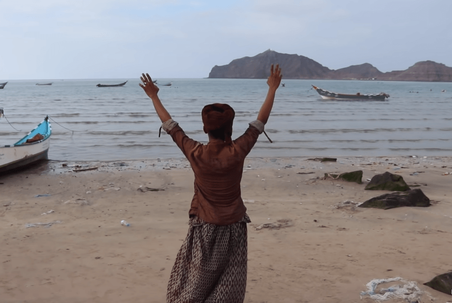 Yemeni Fisherman Celebrating