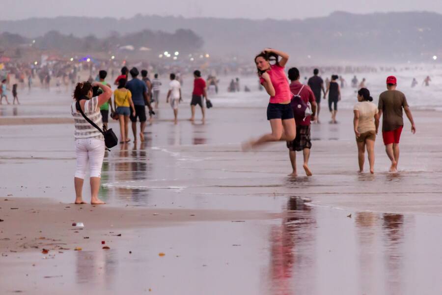 Tourists In Goa