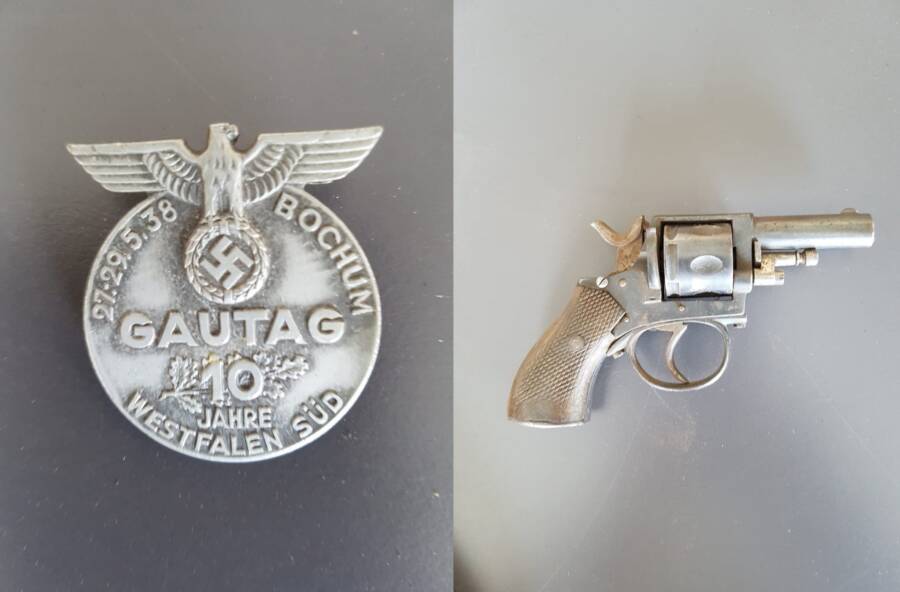 Nazi Artifacts Found Behind Wall