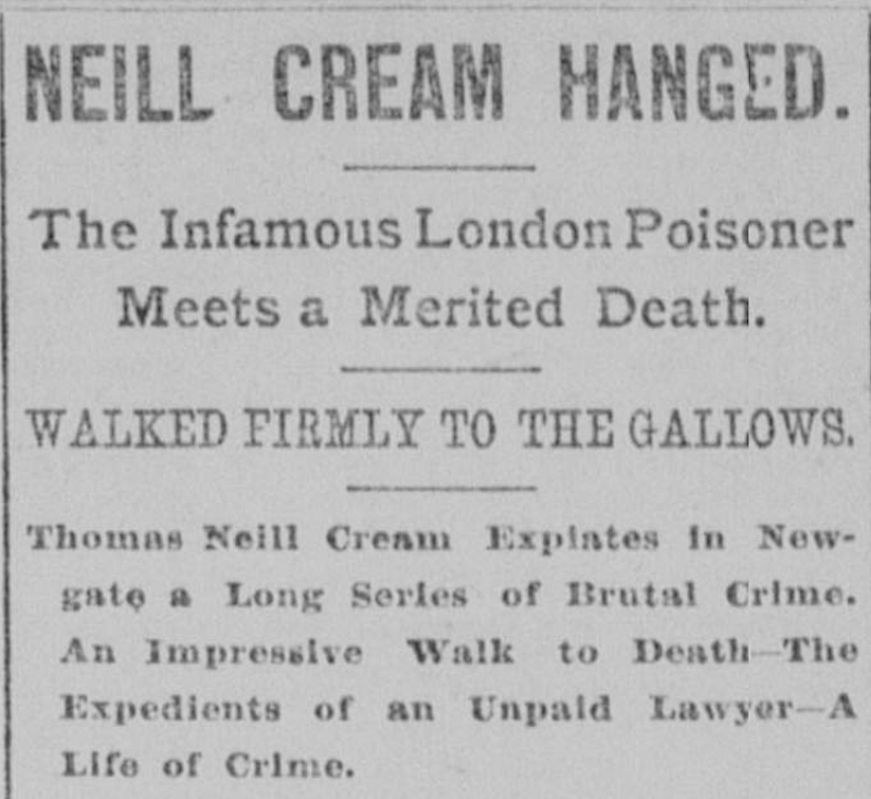 Neill Cream Hanged