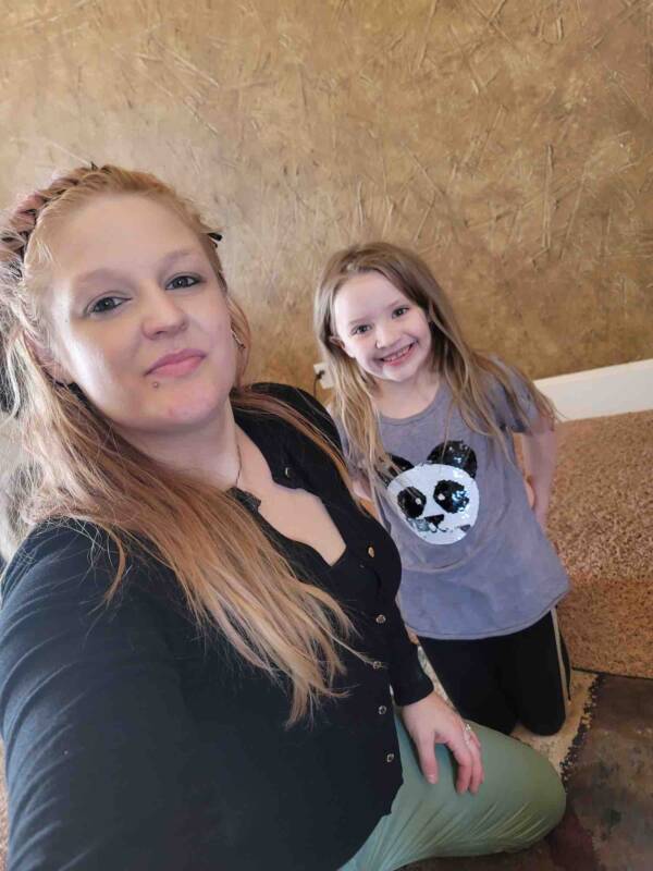 Tiffani Hill And Smiling Daughter