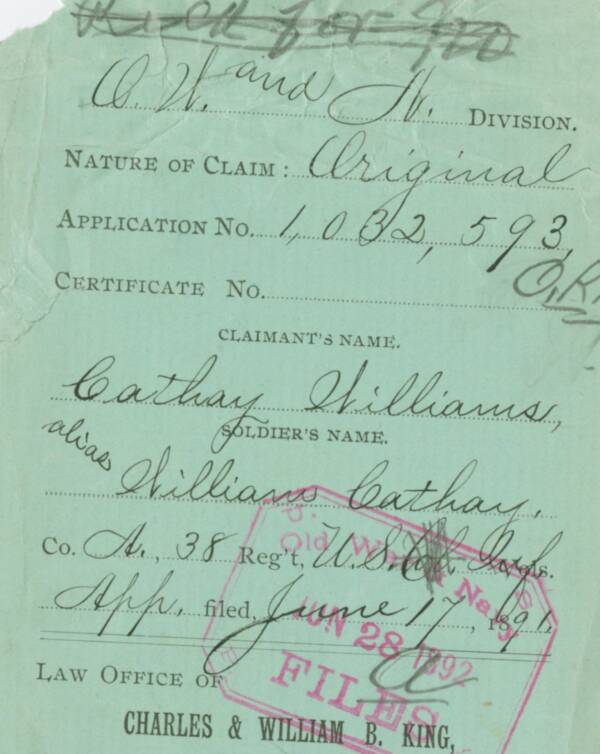 Cathay Williams Pension