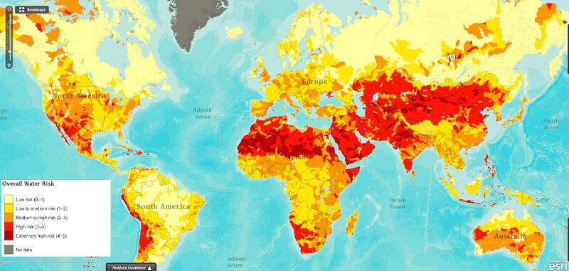 Water Risk World Map