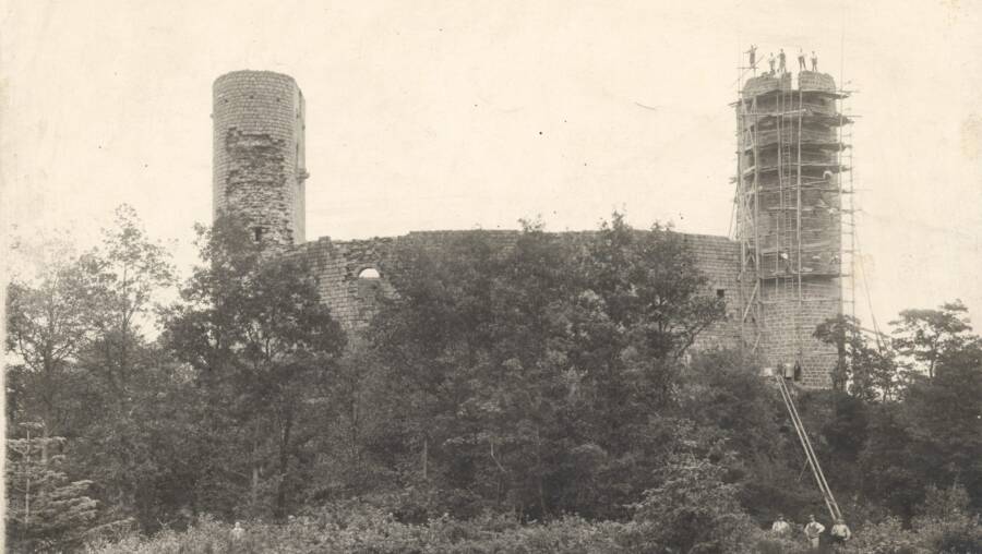 Chateau Dandlau Being Repaired