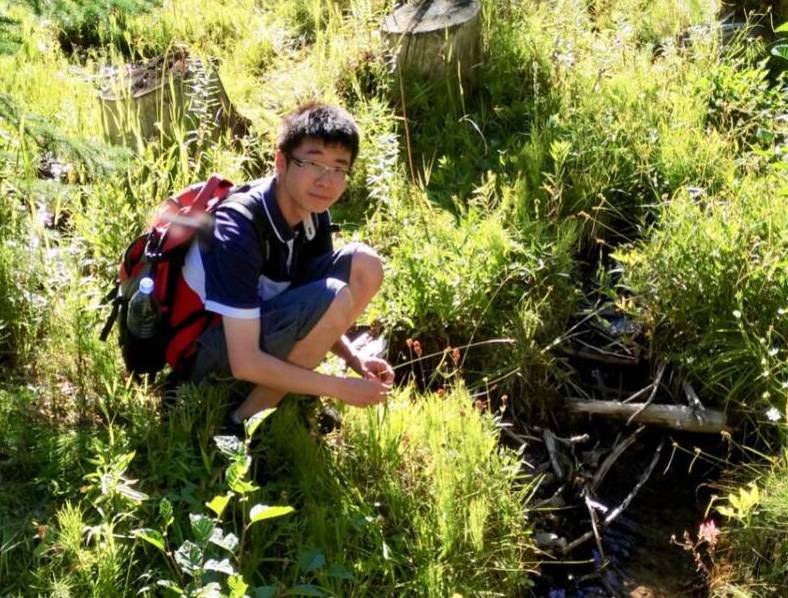 Researcher Qianshi Lin In The Field