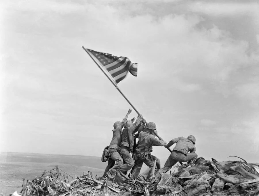Raising The Flag On Iwo Jima