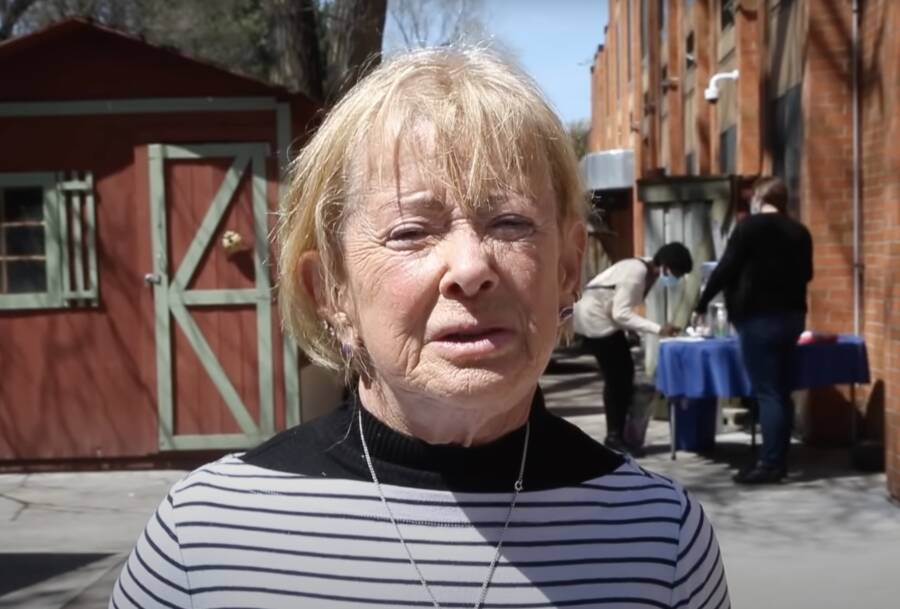 Sonya Grist Being Interviewed