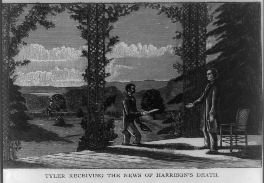 John Tyler Hearing Of Harrison’s Death