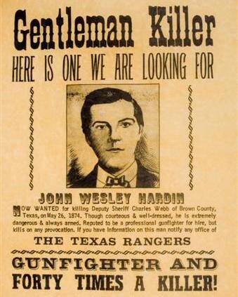 John Wesley Hardin Bounty