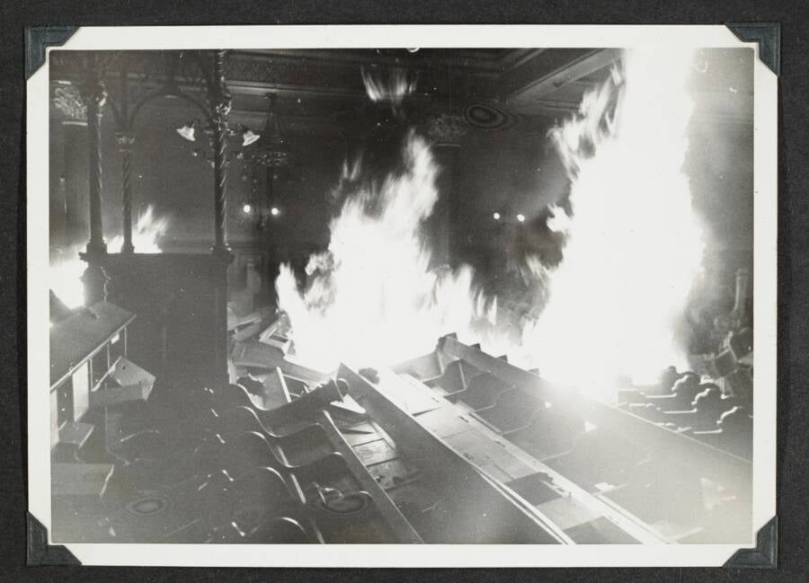 Synagogue On Fire