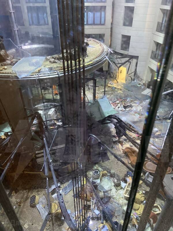 Damage Inside Radisson Hotel