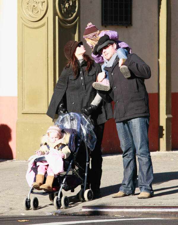Brooke Shields With Her Daughters
