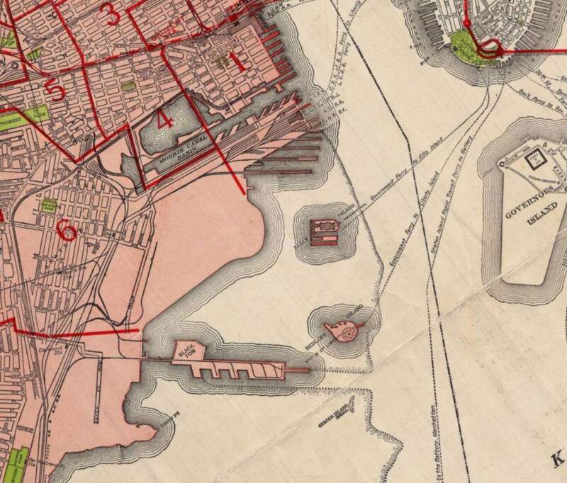 Map Of Black Tom Island
