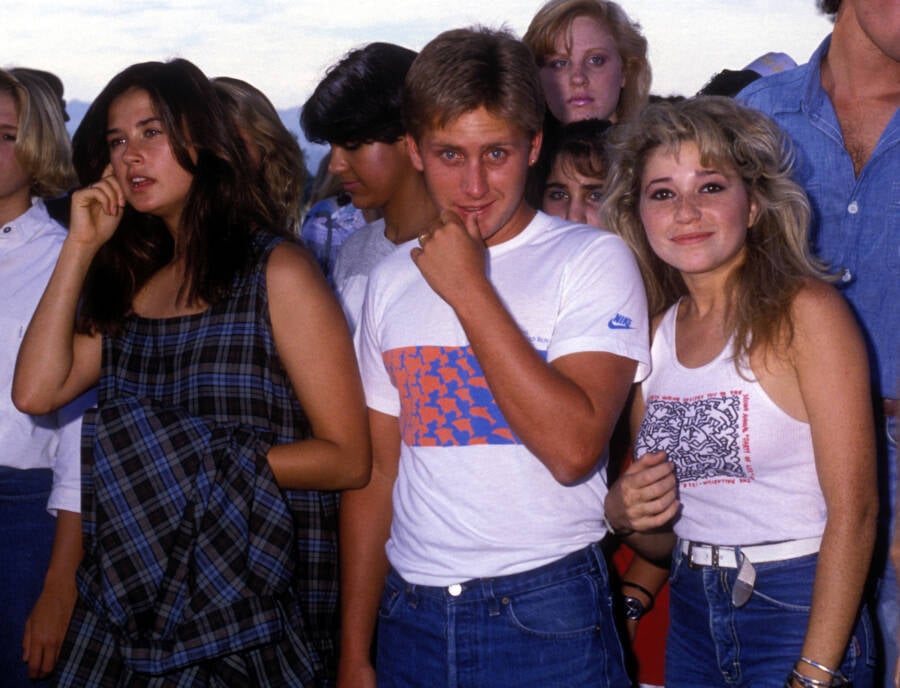 Demi Moore, Emilio Estevez, and EG Daily