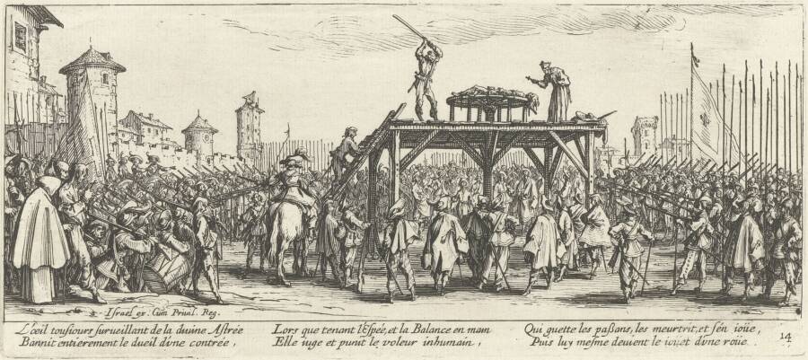 Punishment By Breaking Wheel