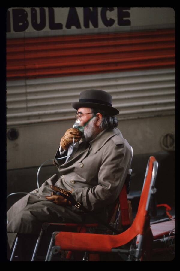 Man With Oxygen Mask After The 1993 World Trade Center Bombing