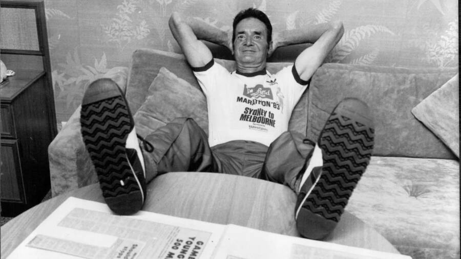 Cliff Young After The Race