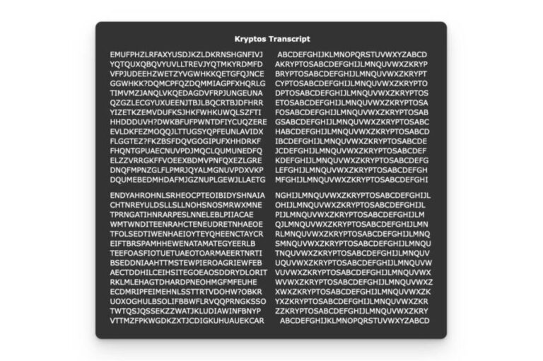 Kryptos, The CIA Sculpture With An Encrypted Message