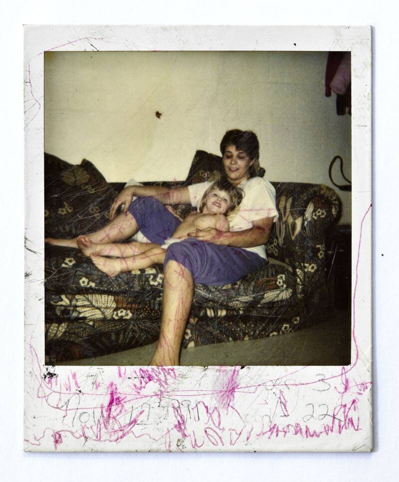 Christina And Amber Sitting On The Couch