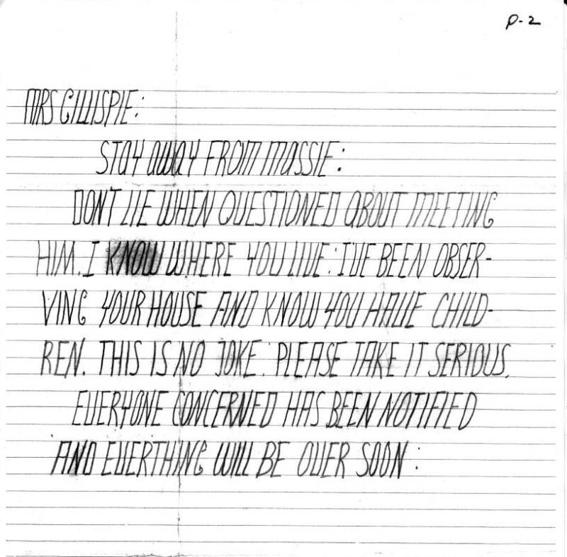 First Circleville Letter To Mary Gillispie