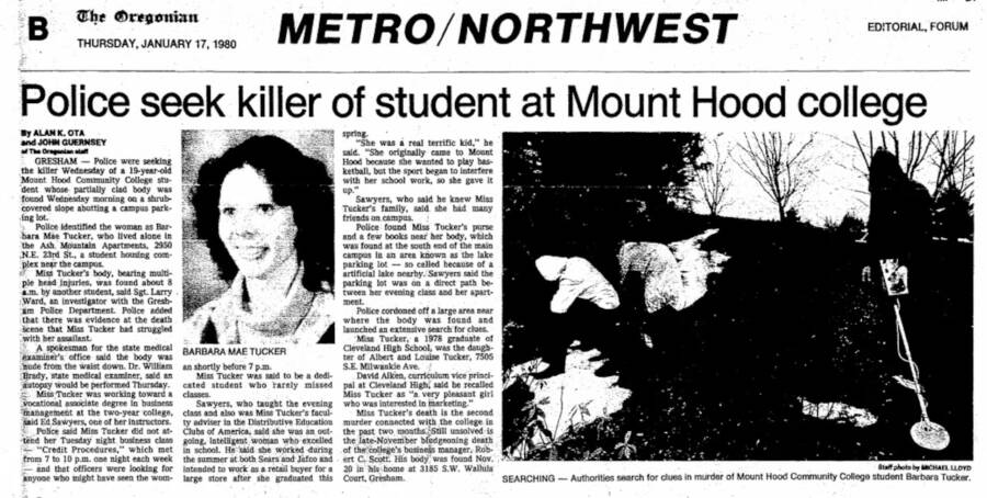 Barbara Mae Tucker Murder