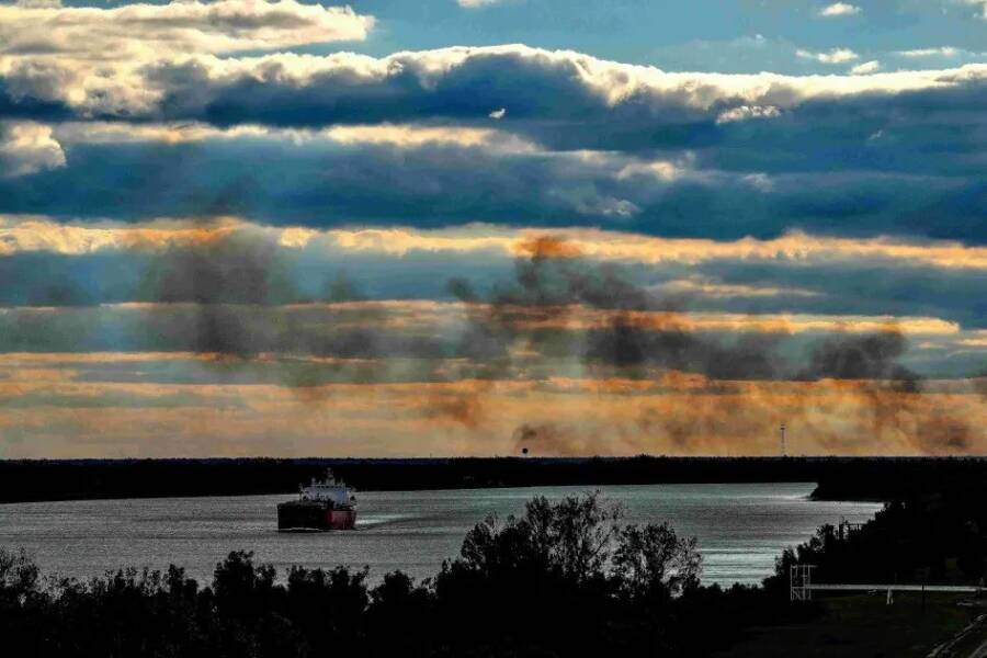 Smoke Over The River