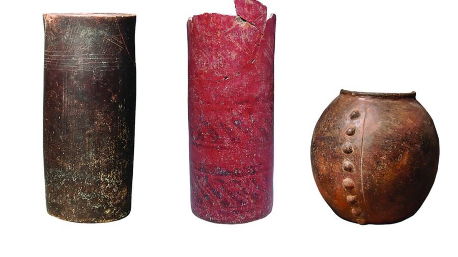 Three Vessels Containing Nicotine