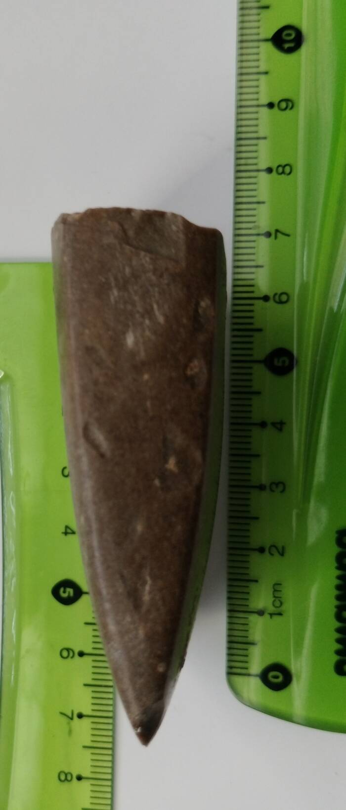 Ancient Axe Fragment From The Side