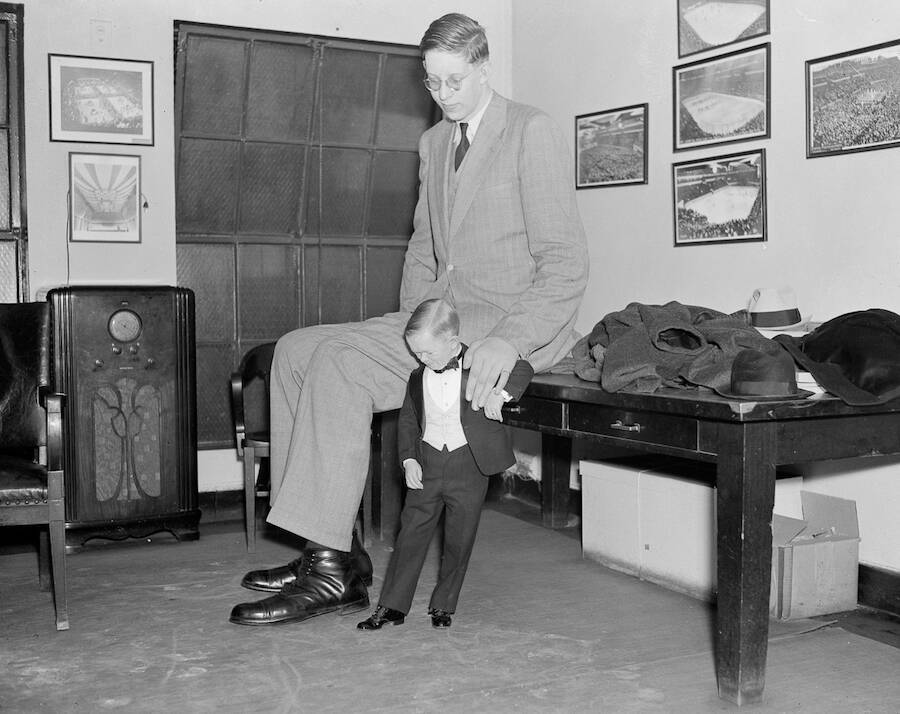 Robert Wadlow And Major Mite