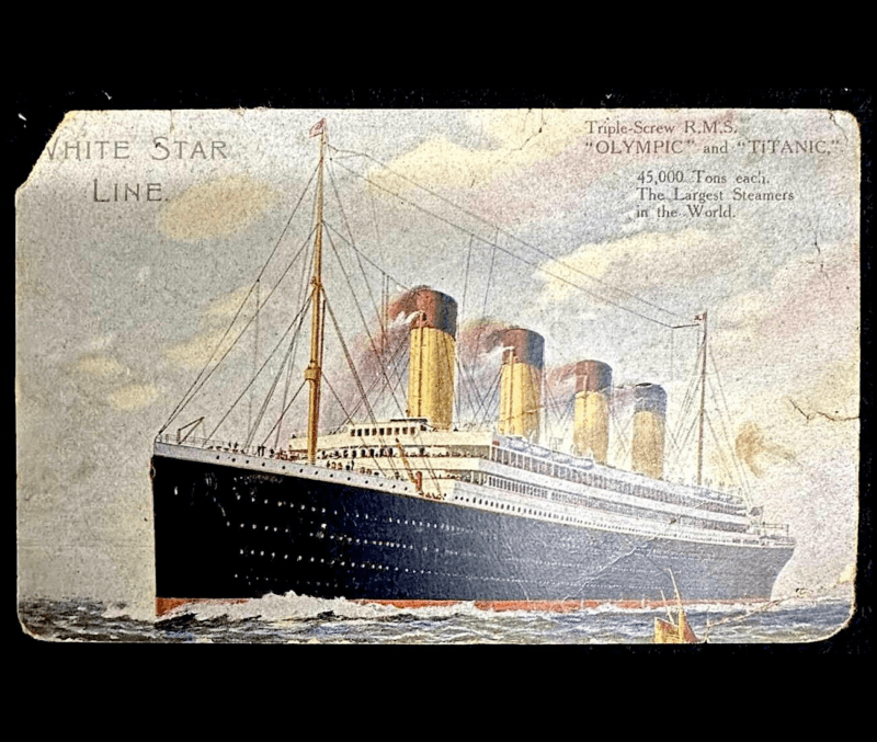 Titanic Postcard From Richard William Smith