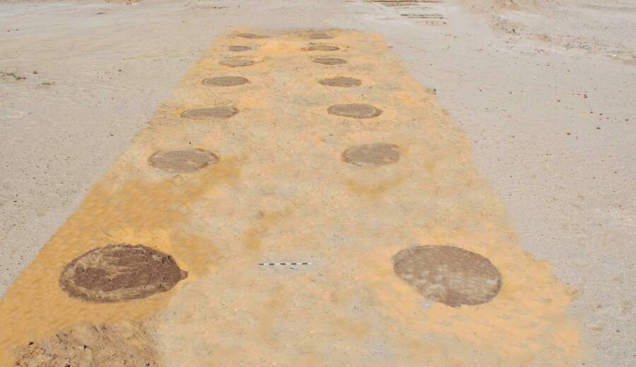 Egyptian Fortress Walkway In Sinai Desert