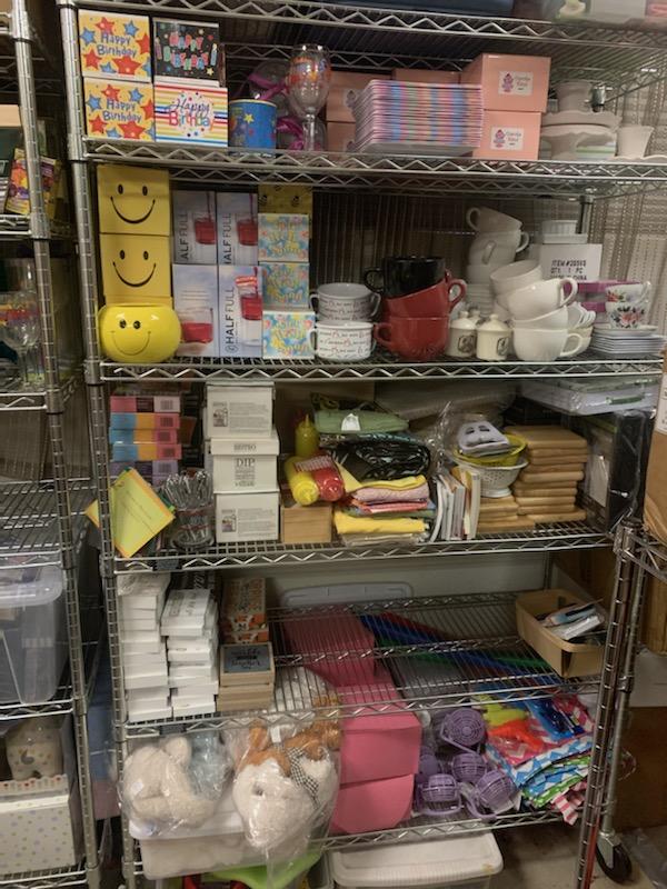 Cleaning, Restocking and Taking Inventory Gift Baskets Made With