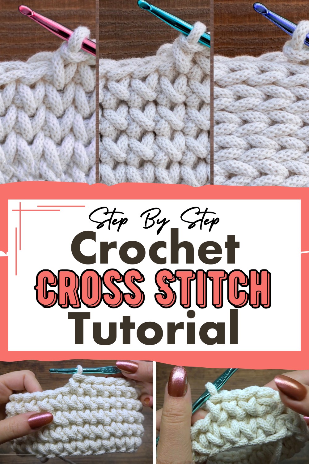 Crochet Cross Stitch Tutorial For Beginners All Thing Crafts