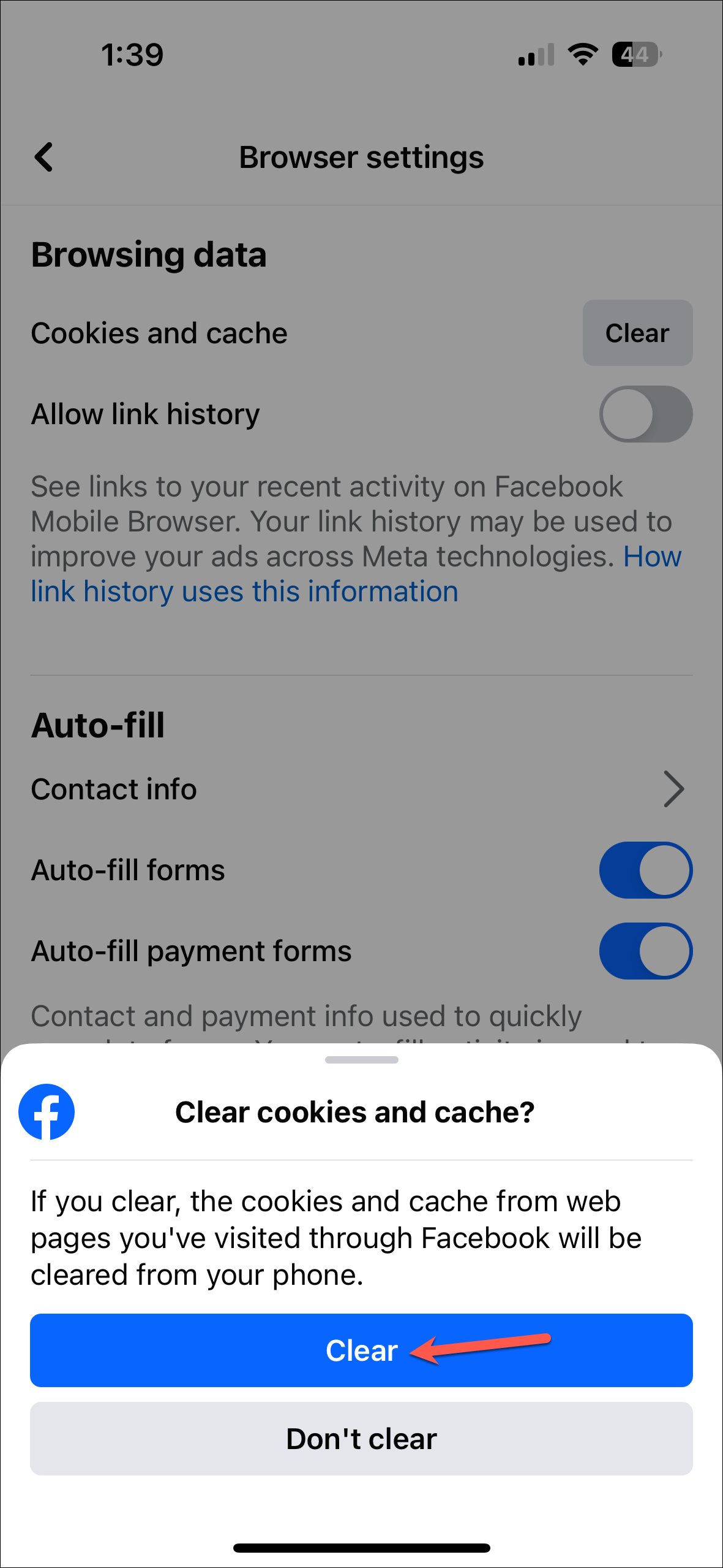How to Clear Facebook Cache on iPhone