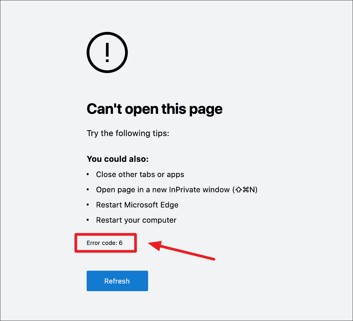 FIX Microsoft Edge Error Code 6 (Can't Open this Page) on Mac