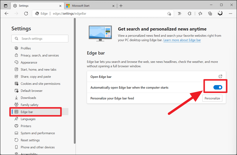 How to Enable and Use Edge Bar in Microsoft Edge