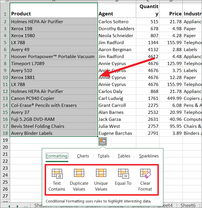 How to Use Quick Analysis Tool in Excel