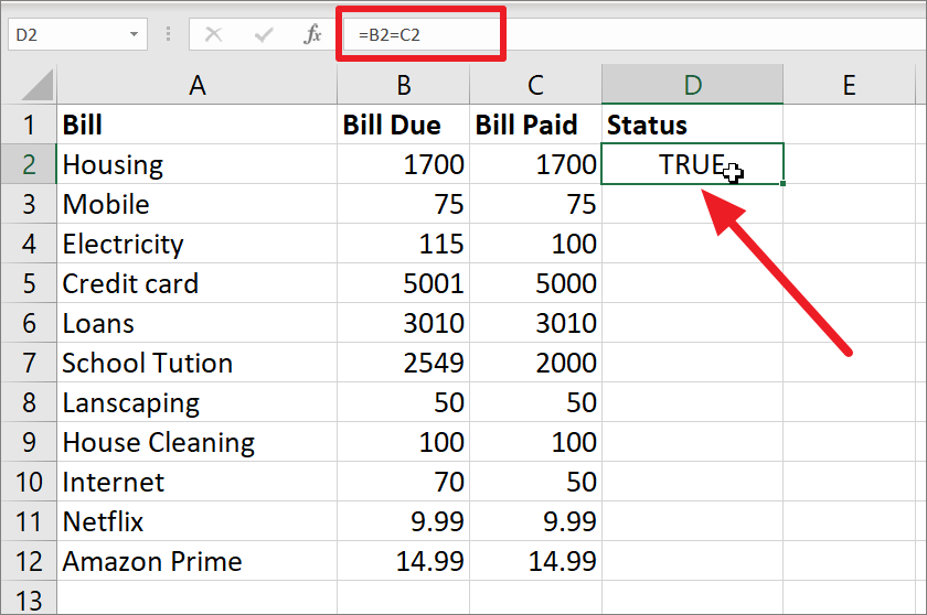 How to Match Two Columns in Excel