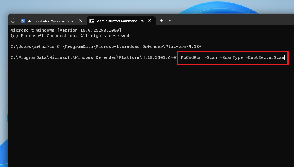 How to Run a Virus Scan from Command Prompt in Windows 11