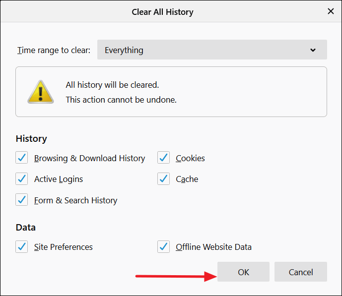 Clear search