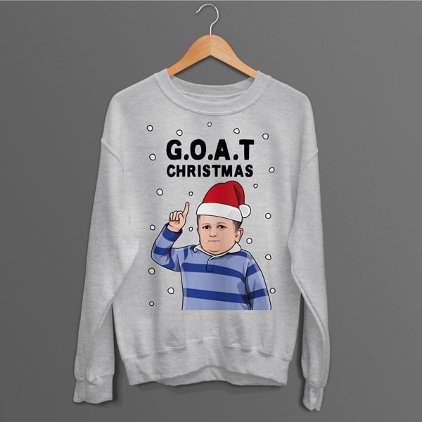 Hasbulla the GOAT Christmas Jumper All Things Banter